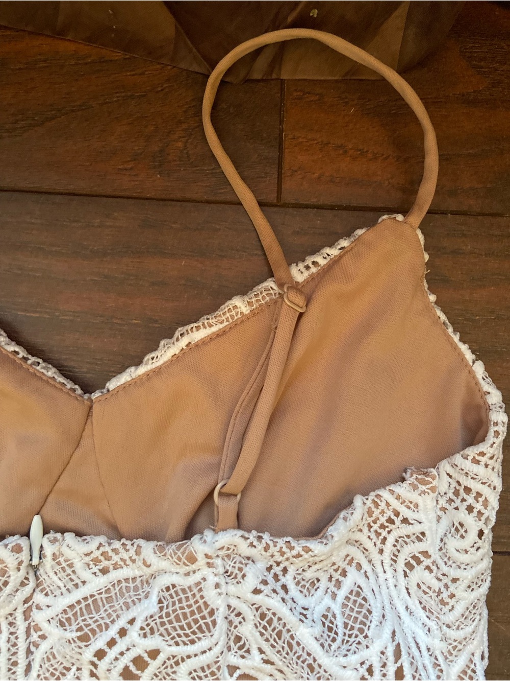 WINDSOR Tan Cream Mermaid Dress Women S